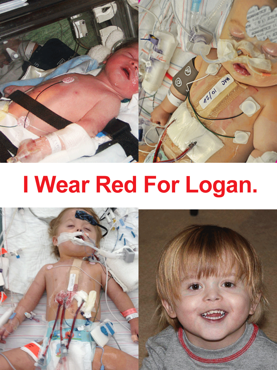 I wear red for Logan.